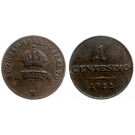 Lombardie-Vénetie - 1 centesimo 1822 M
