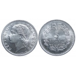 III° République - Lavrillier - 5 francs 1945