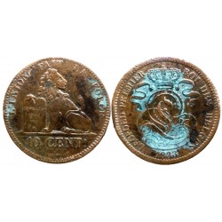 Belgique - Leopold Ier - 10 centimes 1833