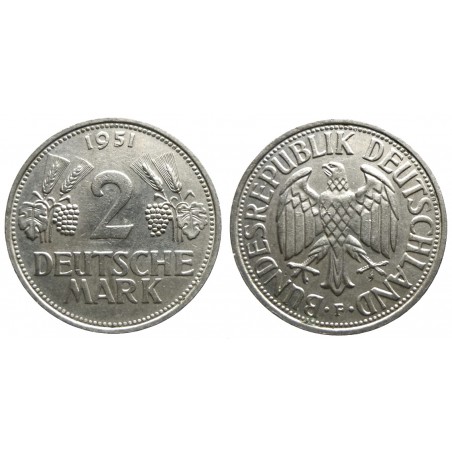 Allemagne - 2 Mark 1951 F