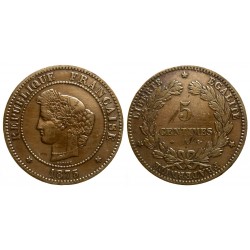 III° République 5 centimes 1875 A