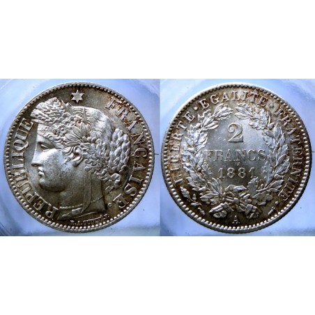 Cérès 2 francs 1881 A